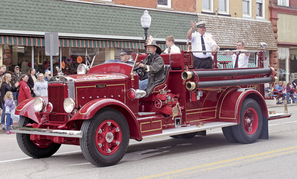 Historic firetruck for CorryFest